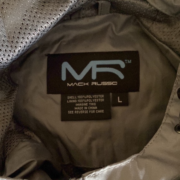 Mack Russo Gray Windbreaker New with Tags - Picture 4 of 5